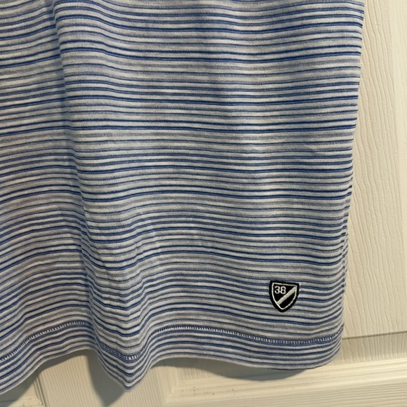 Daniel Cremieux Blue and White Striped Tee - Picture 2 of 6